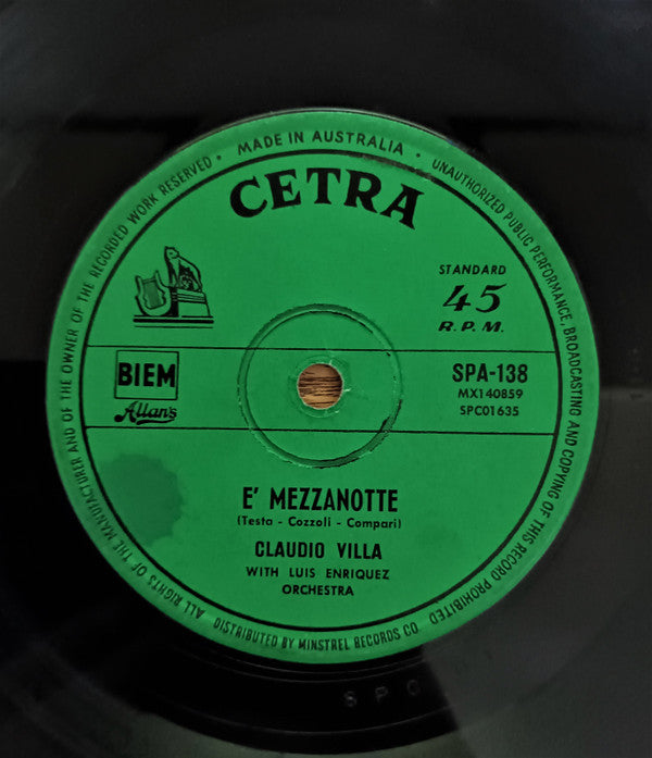 Claudio Villa : Quando.. Quando.. Quando.. (7", Single)