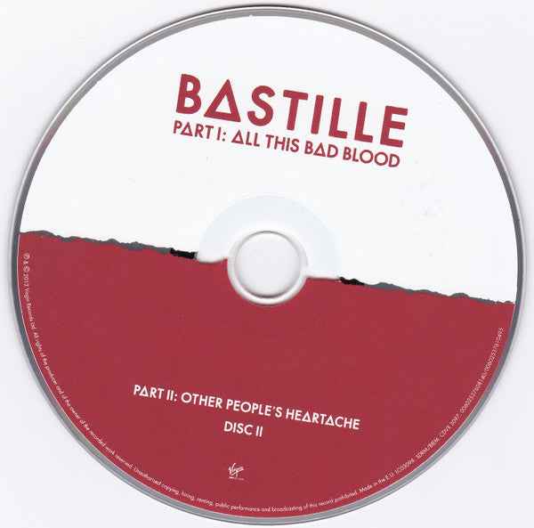 Bastille (4) : All This Bad Blood (CD, Album + CD, Comp)