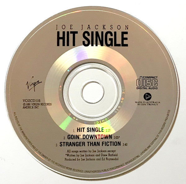 Joe Jackson : Hit Single (CD, Single)