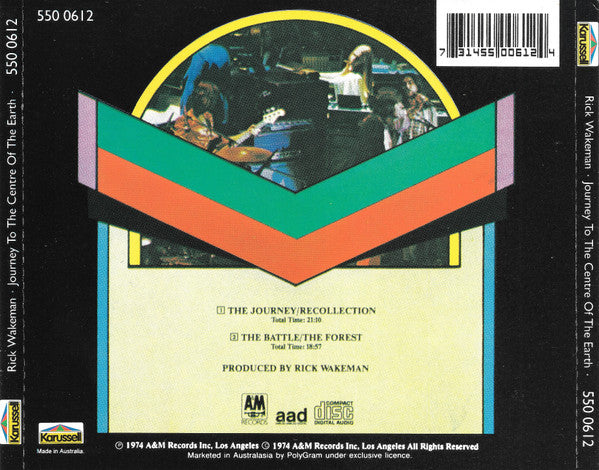 Rick Wakeman : Journey To The Centre Of The Earth (CD, Album, RE)
