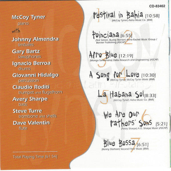 McCoy Tyner : McCoy Tyner And The Latin All-Stars (CD, Album, Dir)