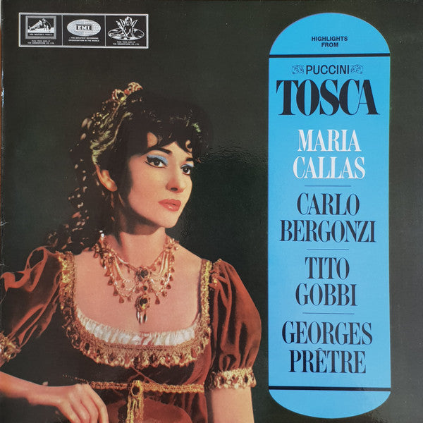 Puccini* • Maria Callas / Carlo Bergonzi / Tito Gobbi / Georges Prêtre : Highlights From Tosca (LP, RE)