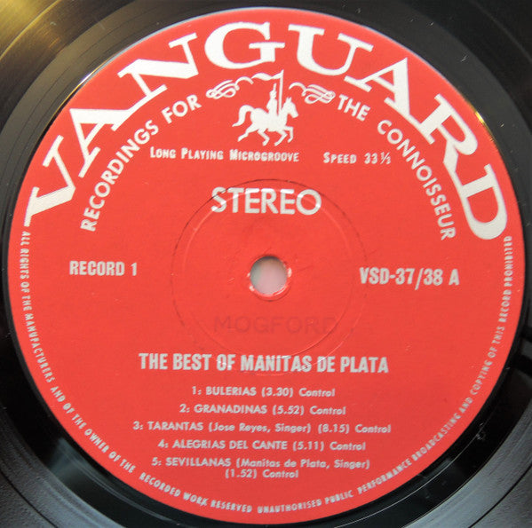 Manitas De Plata : The Best Of Manitas De Plata - Guitarra Flamenco (2xLP, Comp,  Ga)