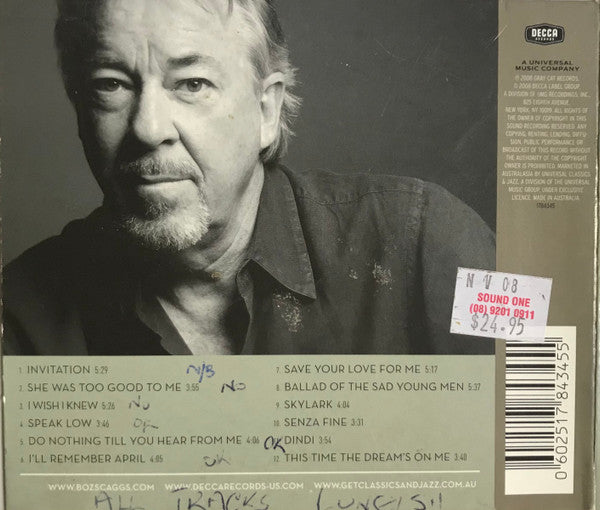 Boz Scaggs : Speak Low (CD, Album, Car)