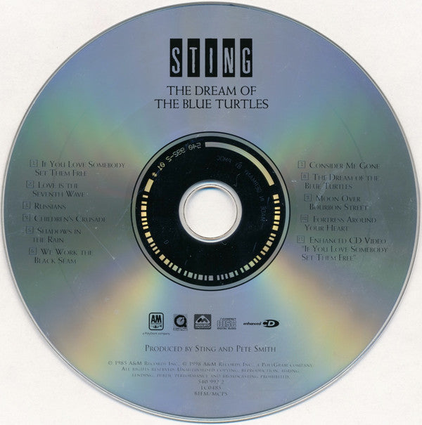 Sting : The Dream Of The Blue Turtles (CD, Album, Enh, RE, RM)