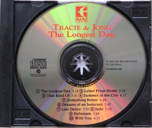 Tracie de Jong : The Longest Day (CD, Album)