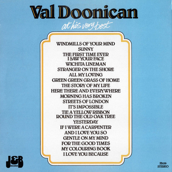 Val Doonican : Val Doonican At His Very Best (LP, Album, Comp)