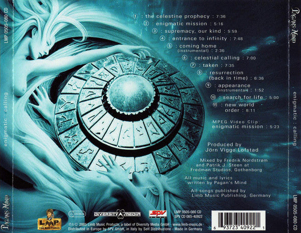 Pagan's Mind : Enigmatic : Calling (CD, Album, Enh)