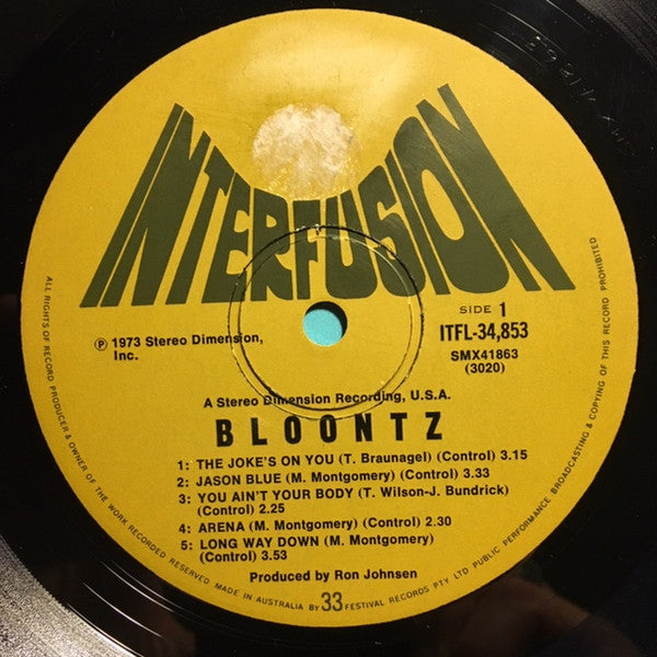 Bloontz : Bloontz (LP, Album)