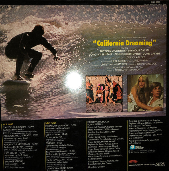 Various : California Dreaming (Music From The Original Motion Picture Soundtrack) (LP)