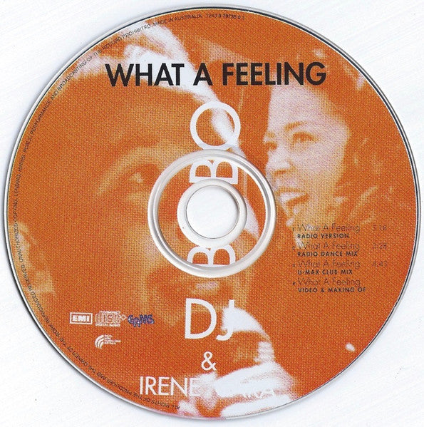 DJ BoBo & Irene Cara : What A Feeling (CD, Single, Enh)