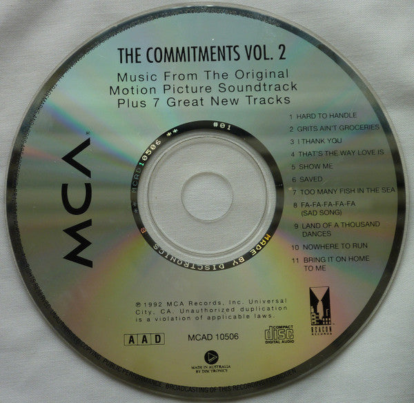 The Commitments : The Commitments Vol. 2 (Music From The Original Motion Picture Soundtrack) (CD, Album)