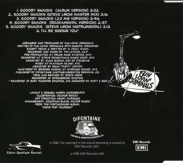 Fun Lovin' Criminals : Scooby Snacks (CD, Maxi)