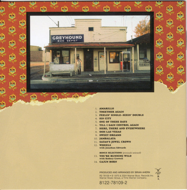 Emmylou Harris : Elite Hotel (CD, Album, RE, RM, Arv)