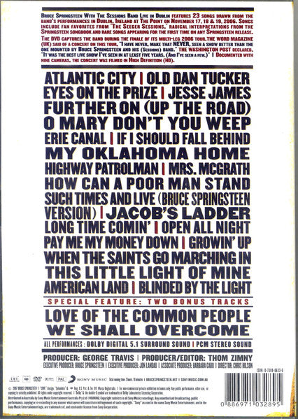 Bruce Springsteen : Live In Dublin (DVD-V, RE, PAL)
