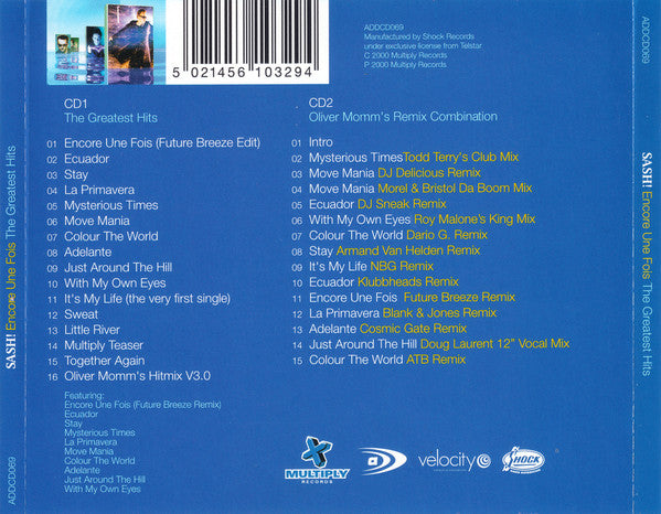 Sash! : Encore Une Fois - The Greatest Hits (CD, Comp + CD, Comp, Mixed)