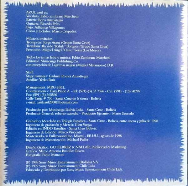 Azul Azul : El Sapo (CD)