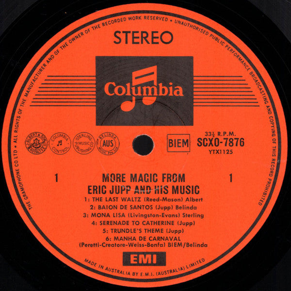 Eric Jupp And His Music : More Magic From Eric Jupp And His Music (LP)