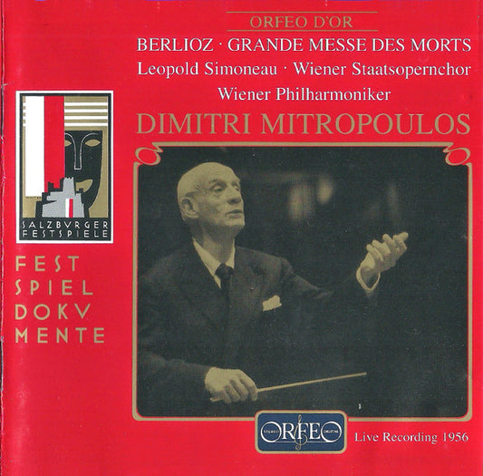 Hector Berlioz, Leopold Simoneau, Wiener Staatsopernchor, Wiener Philharmoniker, Dimitri Mitropoulos : Grande Messe Des Morts (CD, Mono, RE, RM)