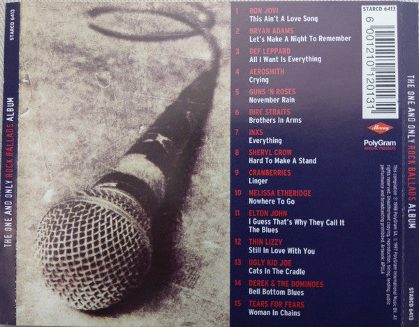 Various : The One & Only Rock Ballads Album (CD, Comp)
