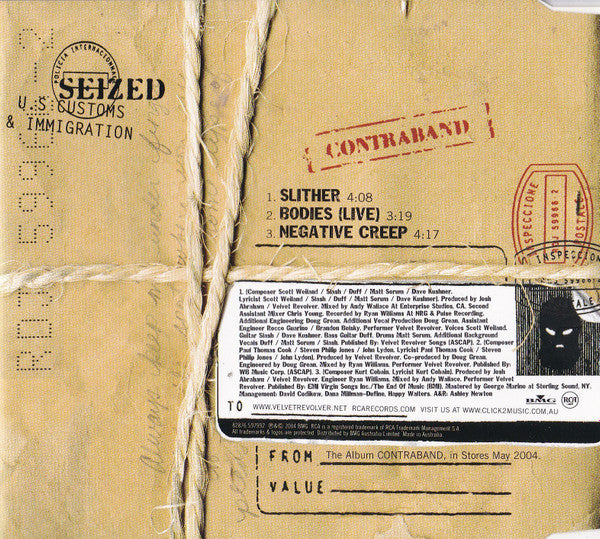 Velvet Revolver : Slither (CD, Single)