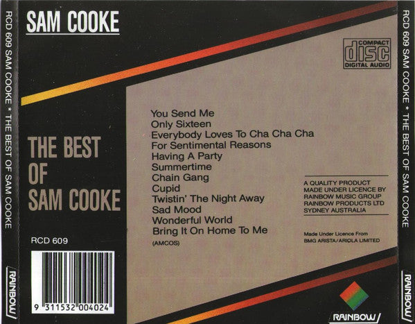 Sam Cooke : The Best Of Sam Cooke (CD, Comp)