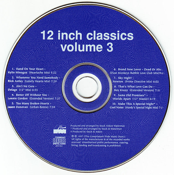 Various : 12 Inch Classics Volume 3 [The Hit Factory] (CD, Comp)