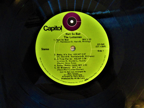 The Lettermen : Hurt So Bad (LP, Album, Scr)