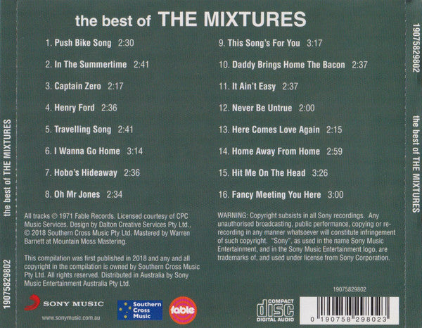 The Mixtures : The Best Of The Mixtures (CD, Comp)