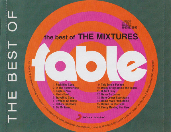 The Mixtures : The Best Of The Mixtures (CD, Comp)