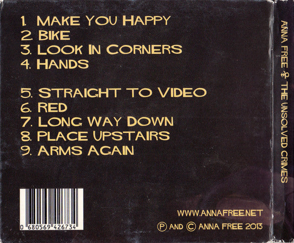 Anna Free & The Unsolved Crimes : Anna Free & the Unsolved Crimes (CD, Album)