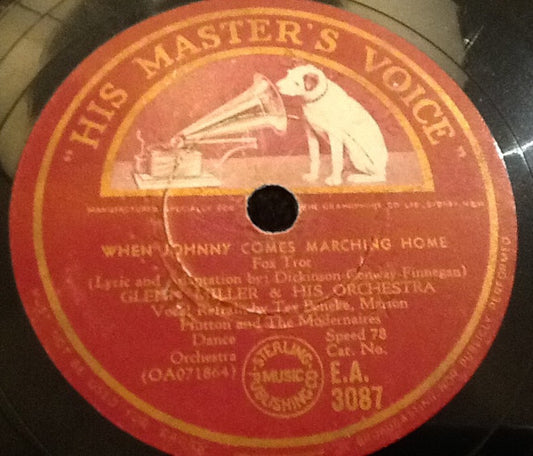 Glenn Miller And His Orchestra / Tommy Dorsey And His Orchestra : When Johnny Comes Marching Home / Well Git It! (Shellac, 10")