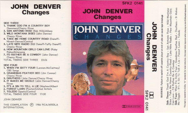 John Denver : Changes (2xCass, Comp)