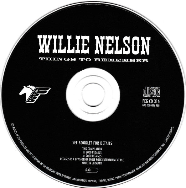 Willie Nelson : Things To Remember (CD, Comp)