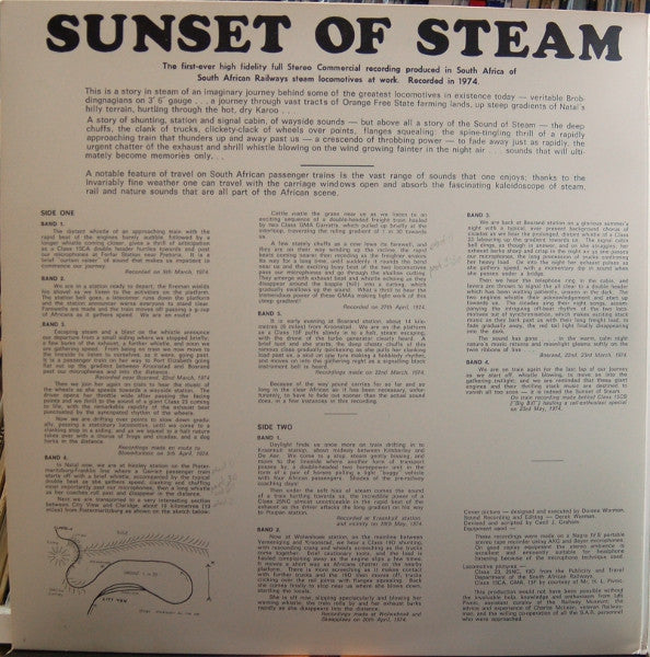 No Artist : Sunset Of Steam (LP, Album)