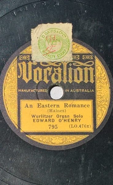 Herbert Griffiths / Edward O'Henry : Intermezzo (Ava Maria) / An Eastern Romance (Shellac, 10")