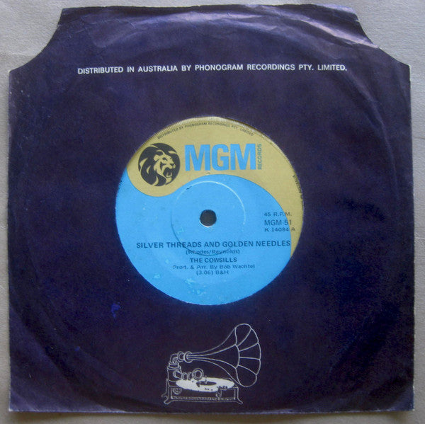 The Cowsills : Silver Threads And Golden Needles / Love American Style (7", Single)