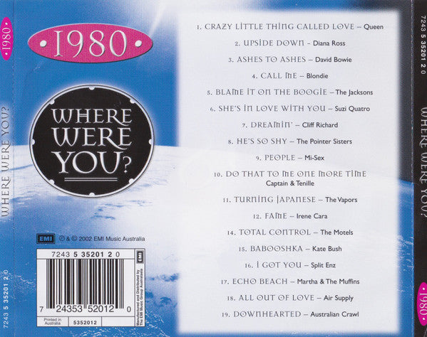 Various : • 1980 • Where Were You? (CD, Comp)