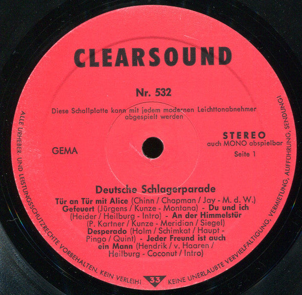 Unknown Artist : Deutsche Schlagerparade Vocal (LP, Comp)