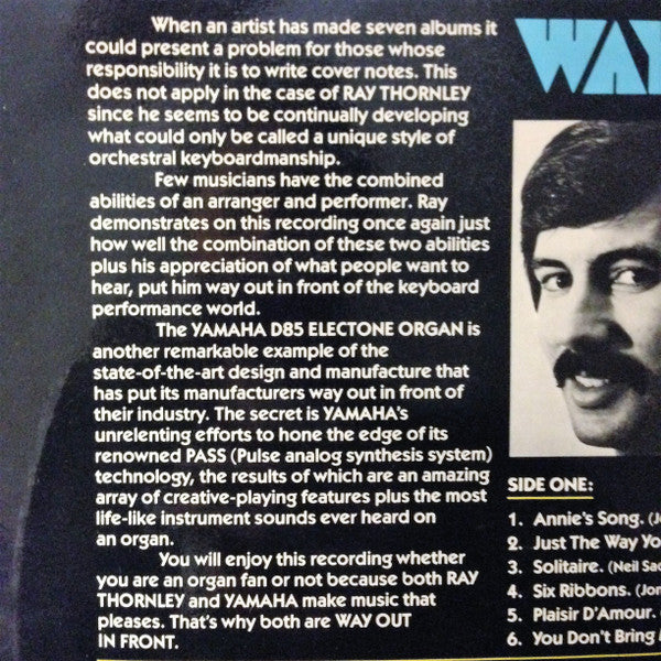 Ray Thornley : Way Out In Front (LP, Album)