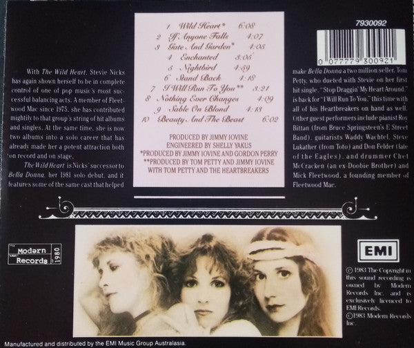 Stevie Nicks : The Wild Heart (CD, Album, RE)