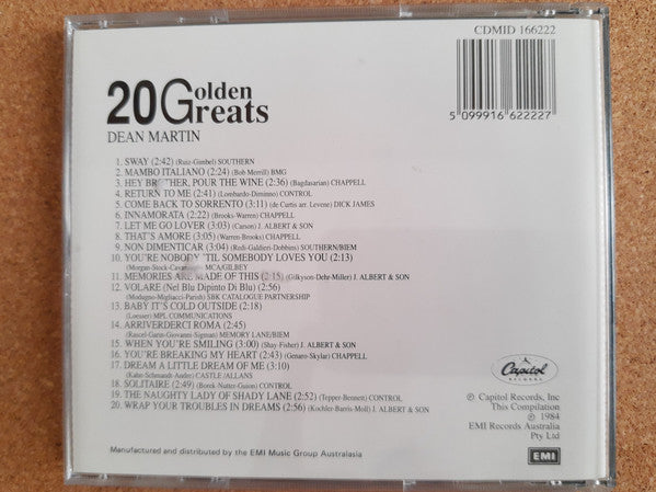 Dean Martin : 20 Golden Greats (CD, Comp)