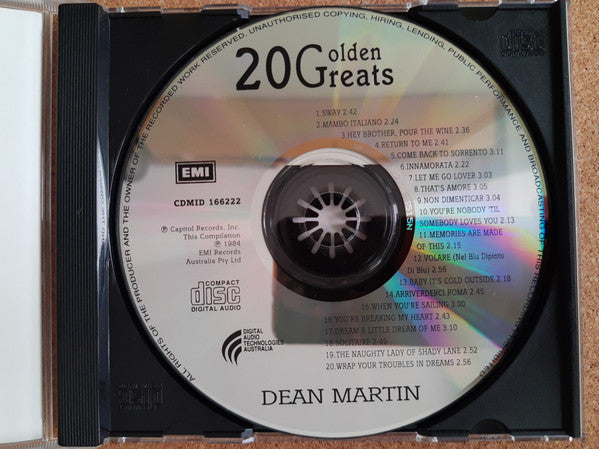 Dean Martin : 20 Golden Greats (CD, Comp)