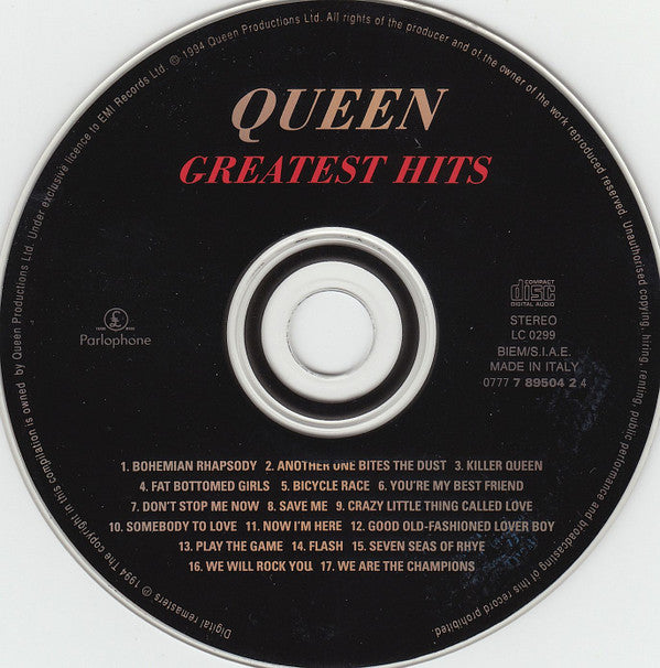 Queen : Greatest Hits (CD, Comp, RE, RM)