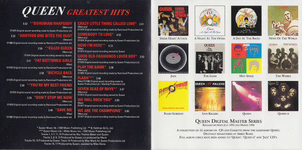 Queen : Greatest Hits (CD, Comp, RE, RM)