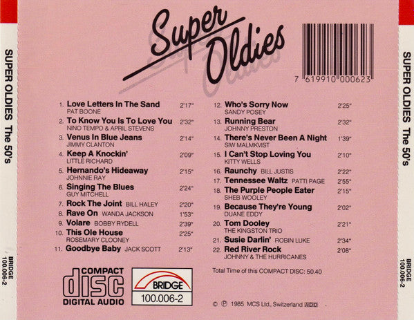 Various : Super Oldies (The Fifties) (CD, Comp, RE)