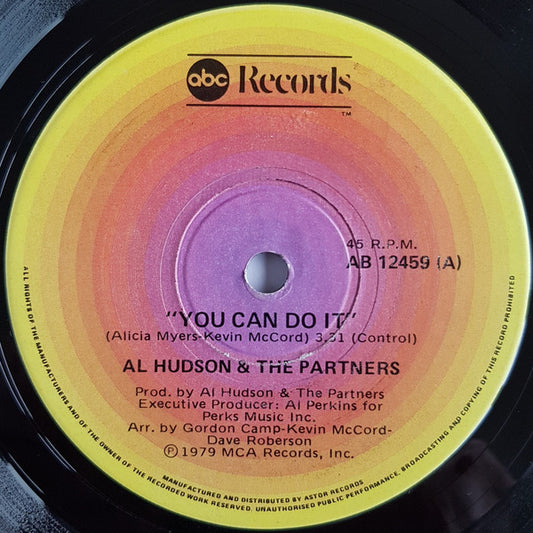 Al Hudson & The Partners : You Can Do It / I Don't Want You To Leave Me (7", Single)