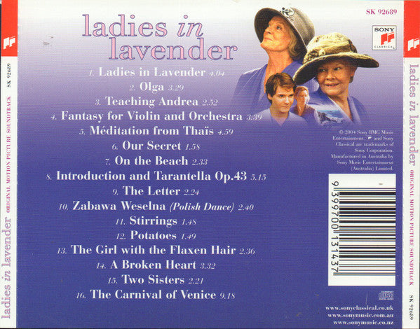 Nigel Hess, Joshua Bell : Ladies In Lavender (CD, Album)