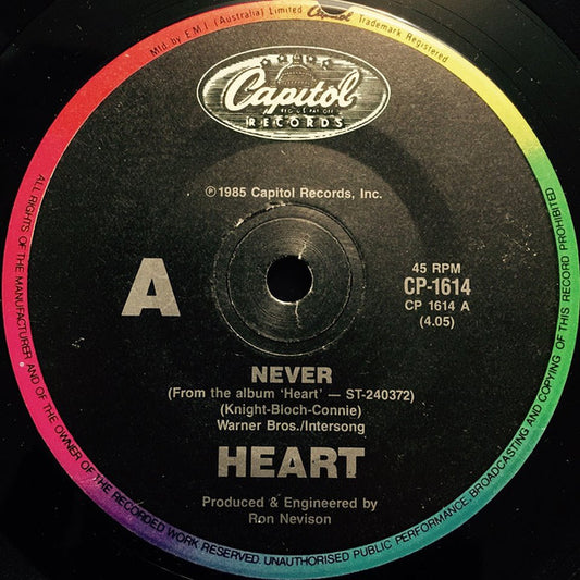Heart : Never  (7", Single)