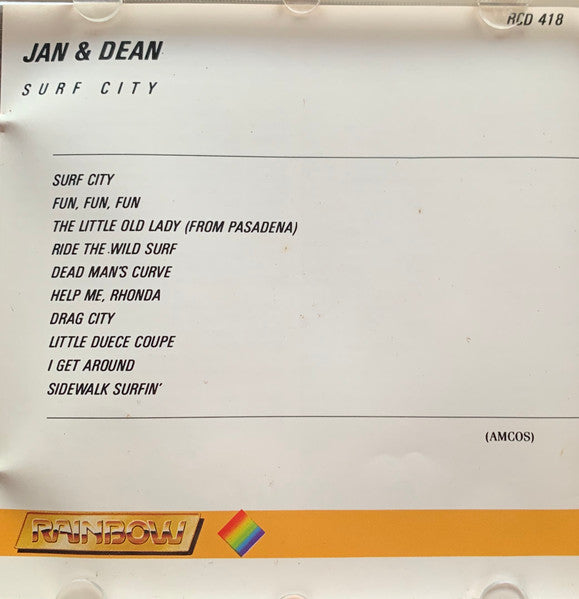Jan & Dean : Surf City (CD, Album, RE)